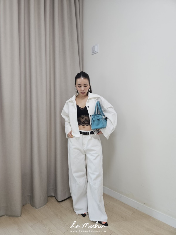 薄襯衫式短版排扣外套